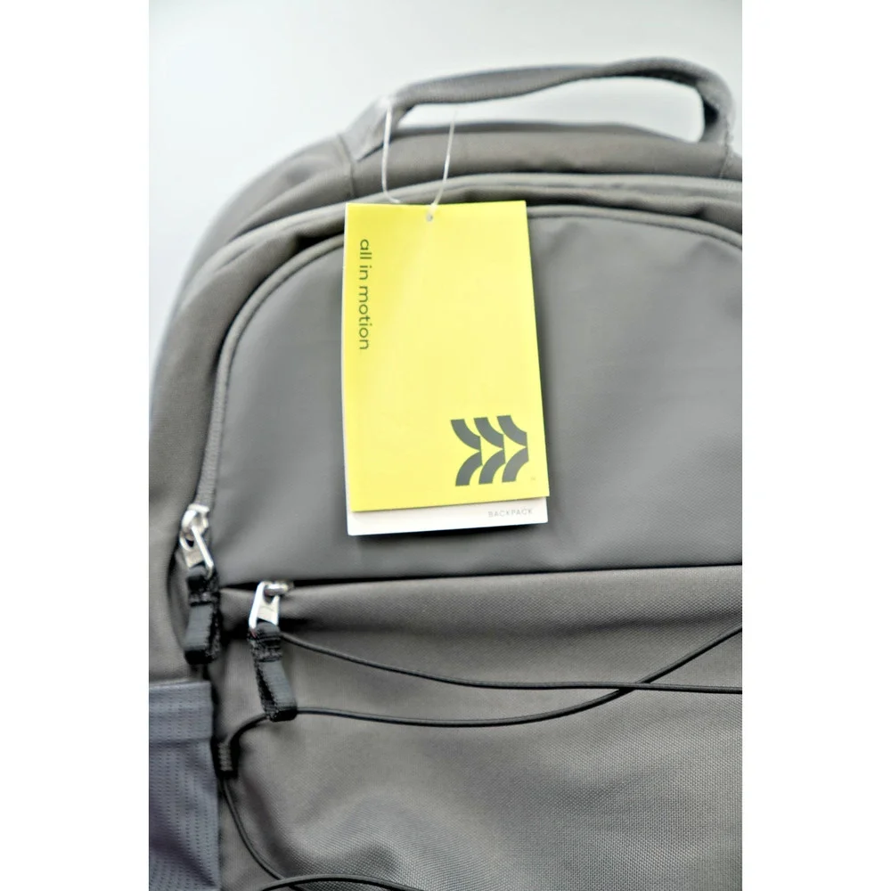 All in Motion Gray Backpack‎ + Ember Tan Lunchbox Back-to-School Supply Kit